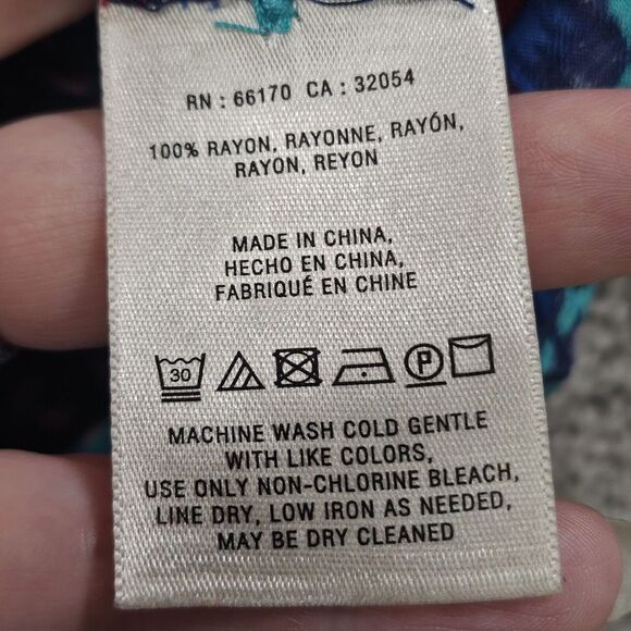 Anthropologie Maeve Blouse Womens Size 8 Topoxte Dropwaist Ikat Western Aztec‎ - Picture 4 of 10